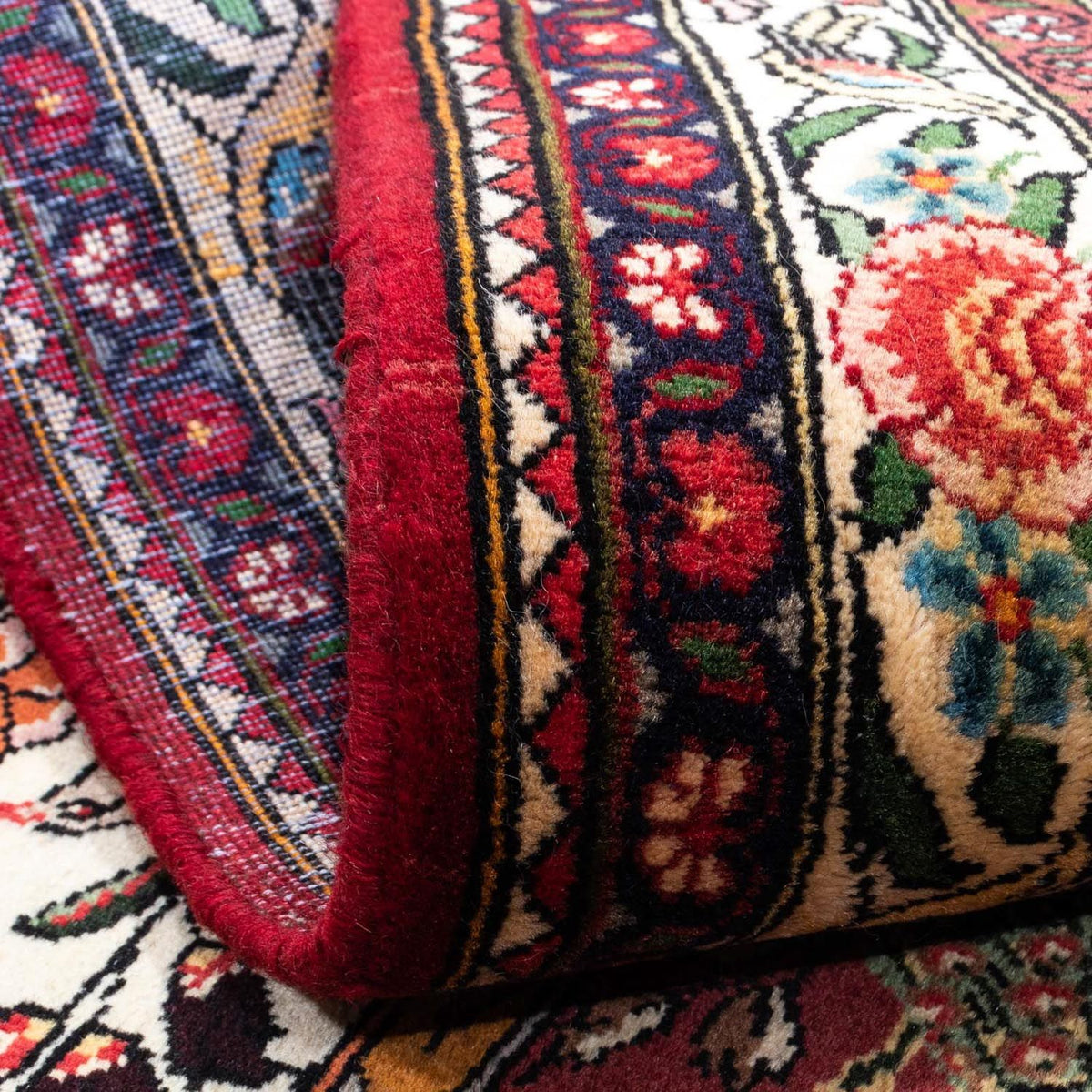 Persisk matta - Nomadic - 172 x 110 cm - mörkröd