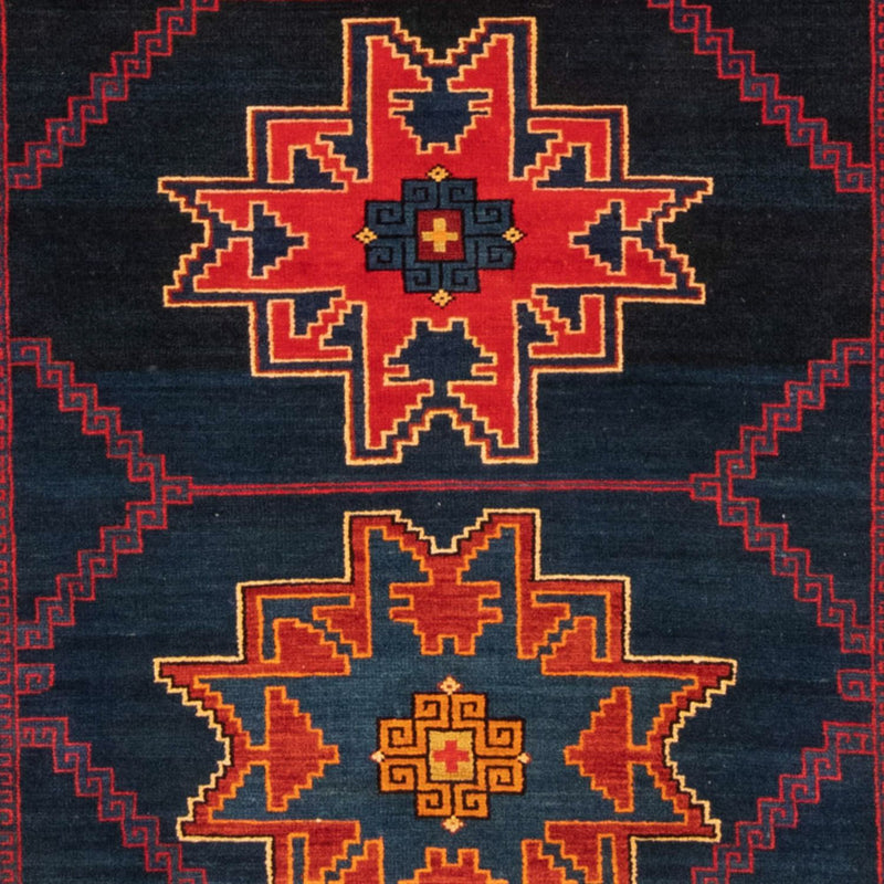 Persisk matta - Nomadic - 173 x 128 cm - mörkblå