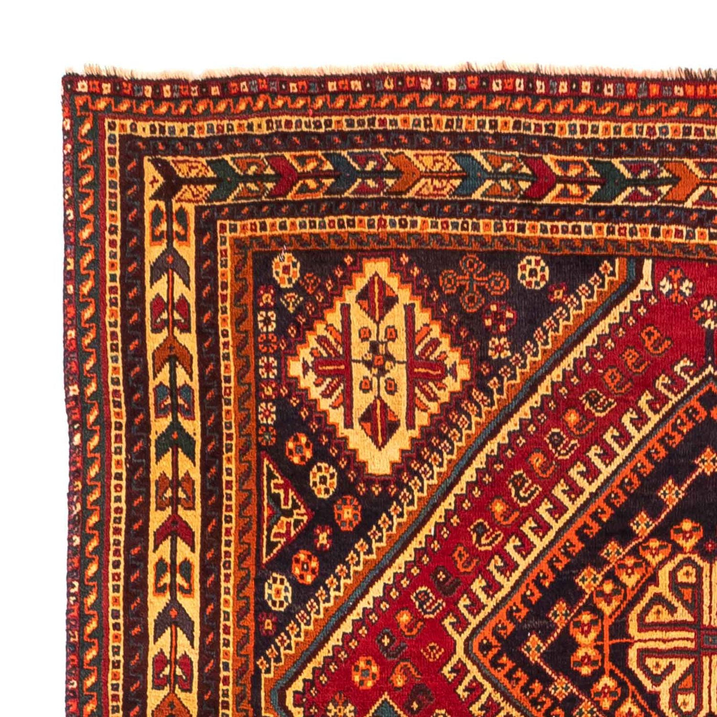 Persisk matta - Nomadic - 271 x 152 cm - mörkröd