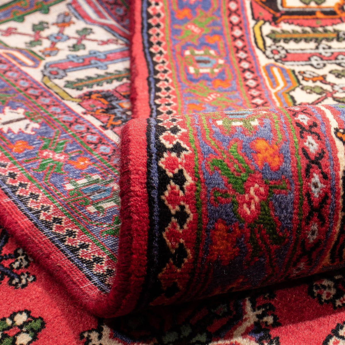 Persisk matta - Nomadic - 330 x 240 cm - mörkröd