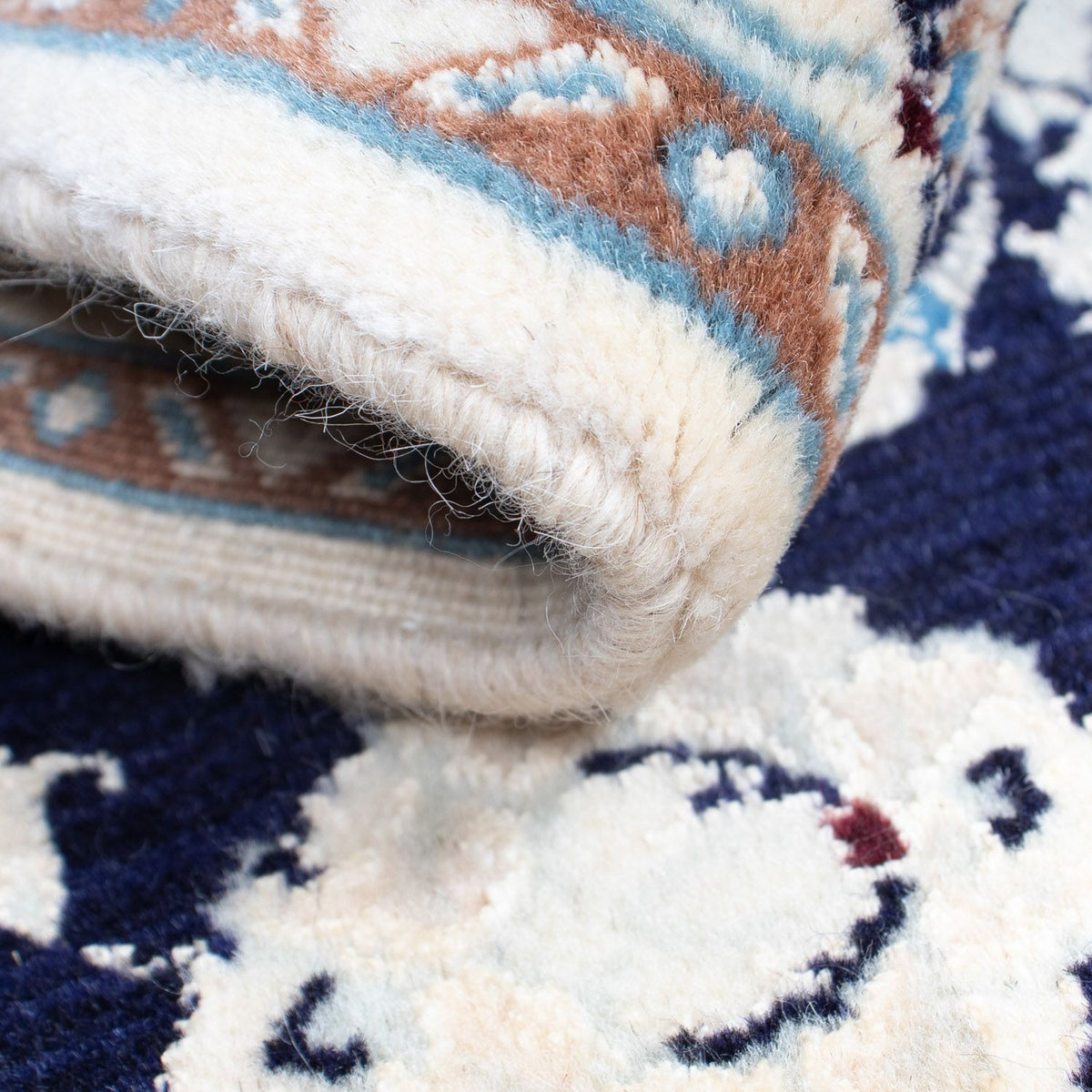 Persisk matta - Nain - 85 x 55 cm - mörkblå