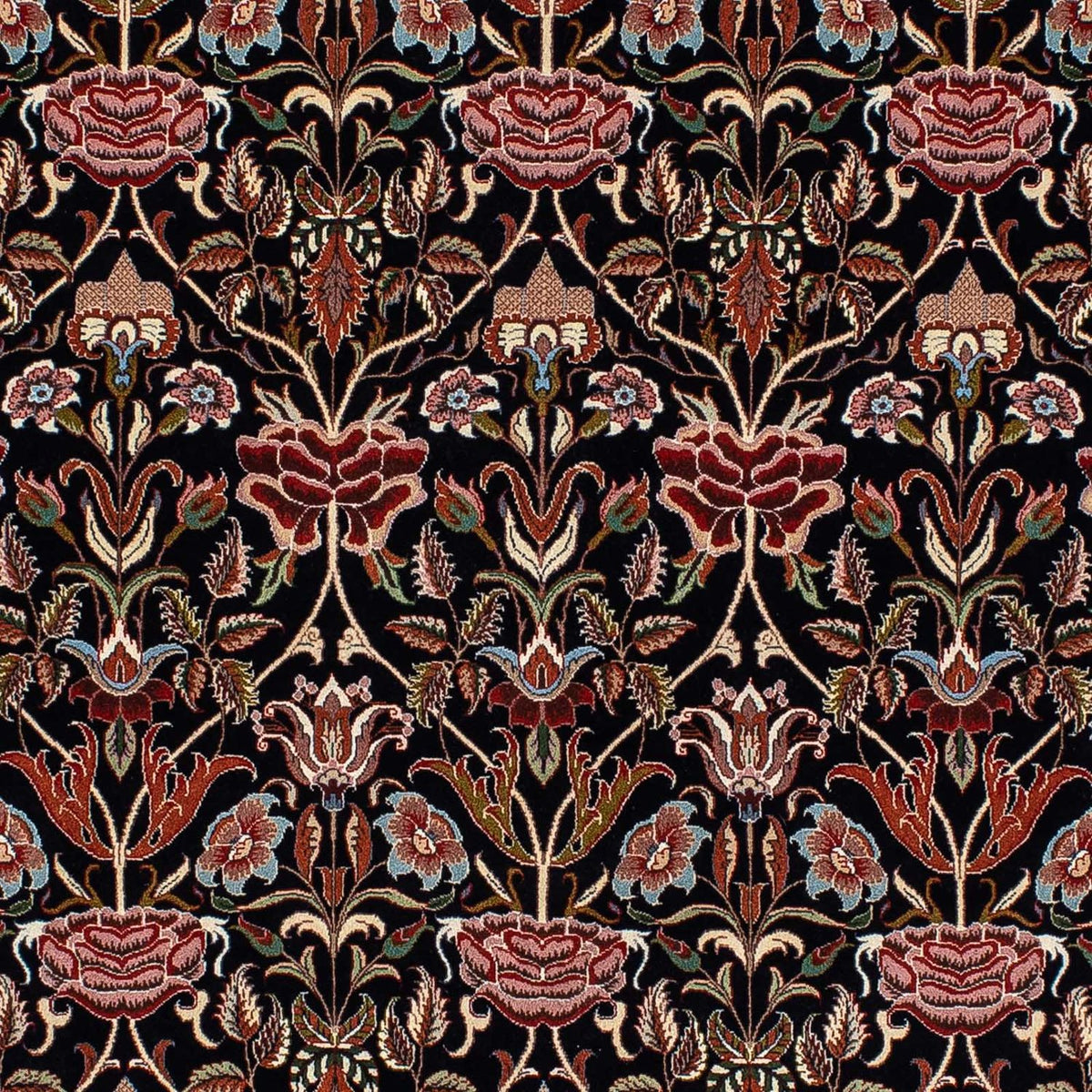 Persisk matta - Ghom - 210 x 132 cm - mörkblå