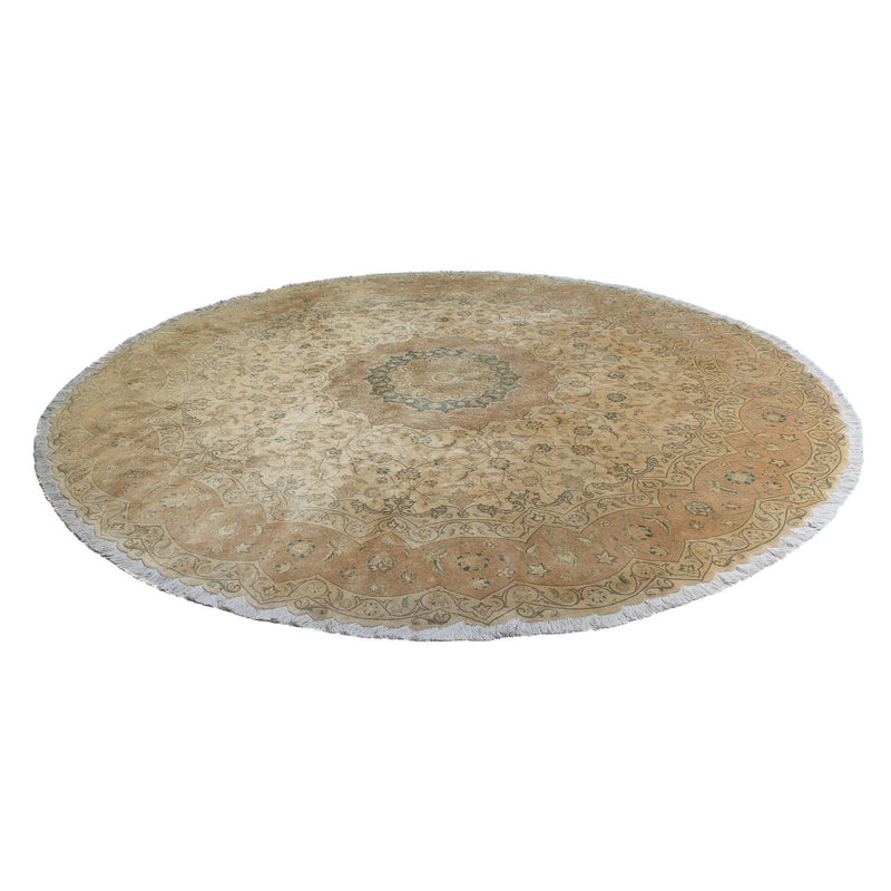 Persisk matta - Tabriz runt  - 290 x 290 cm - beige
