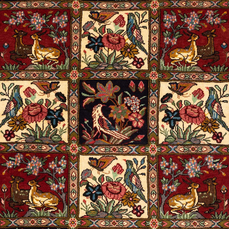 Persisk matta - Nomadic - 164 x 111 cm - mörkröd