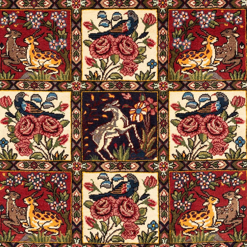 Persisk matta - Nomadic - 154 x 106 cm - mörkröd