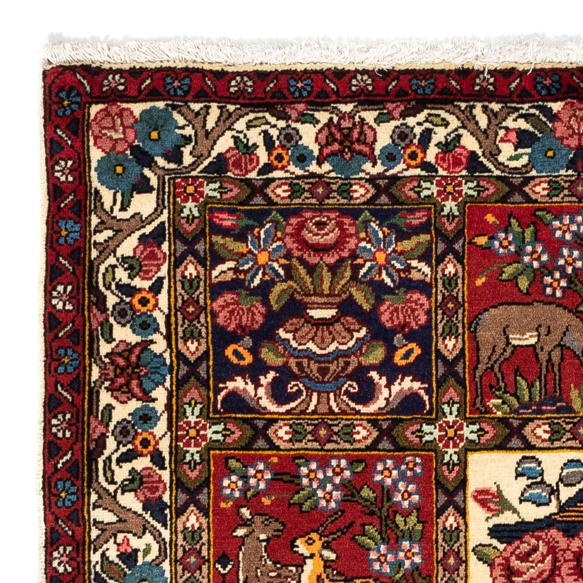 Persisk matta - Nomadic - 154 x 106 cm - mörkröd