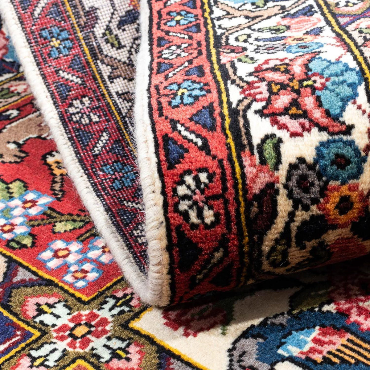 Persisk matta - Nomadic - 154 x 106 cm - mörkröd