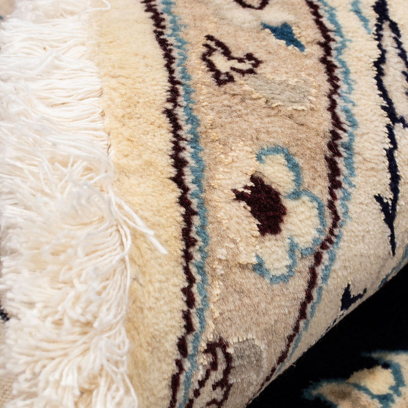 Persisk matta - Nain runt  - 243 x 243 cm - mörkblå