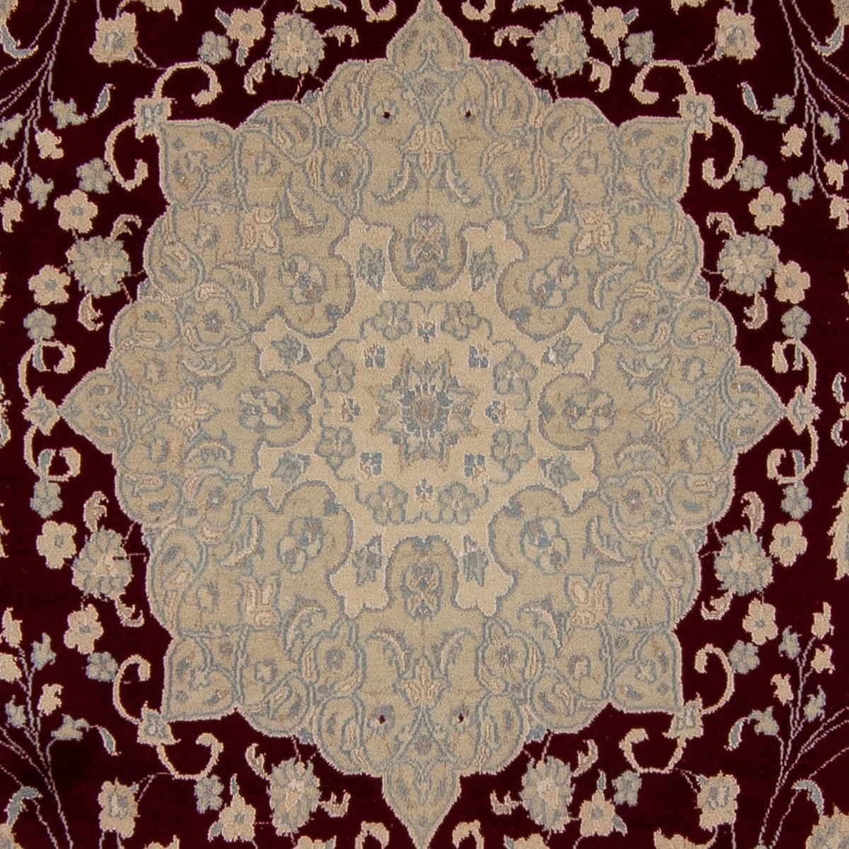 Persisk matta - Nain - 341 x 248 cm - mörkröd