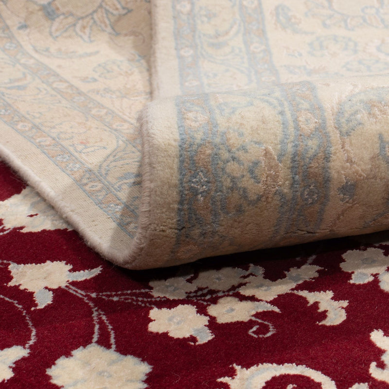 Persisk matta - Nain - 341 x 248 cm - mörkröd