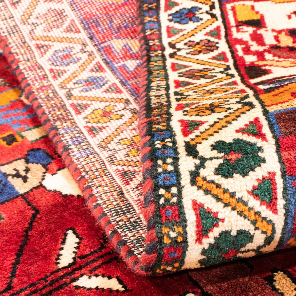 Persisk matta - Nomadic - 150 x 104 cm - mörkröd