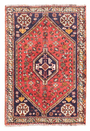 Persisk matta - Nomadic - 162 x 112 cm - mörkröd