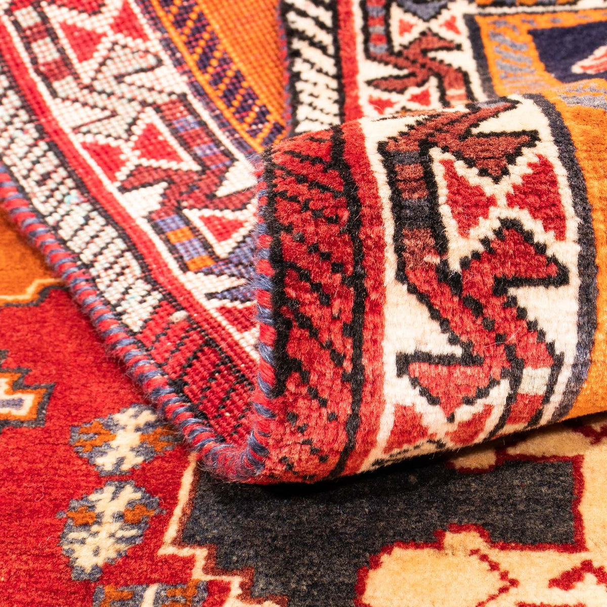 Runner Persisk matta - Nomadic - 180 x 80 cm - mörkröd