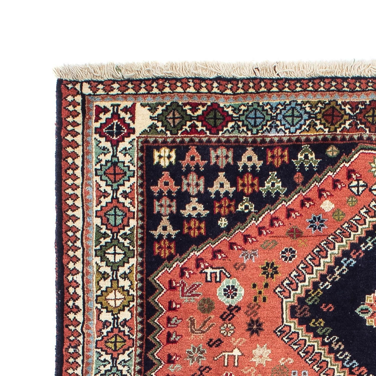 Persisk matta - Nomadic - 150 x 101 cm - mörkblå