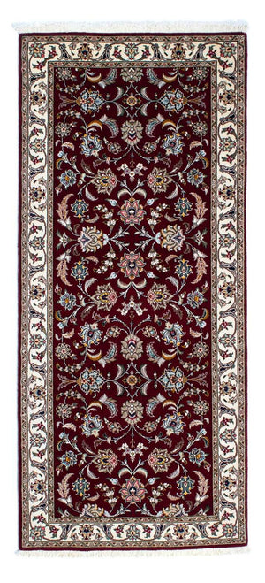 Runner Persisk matta - Tabriz - Royal - 205 x 88 cm - mörkröd