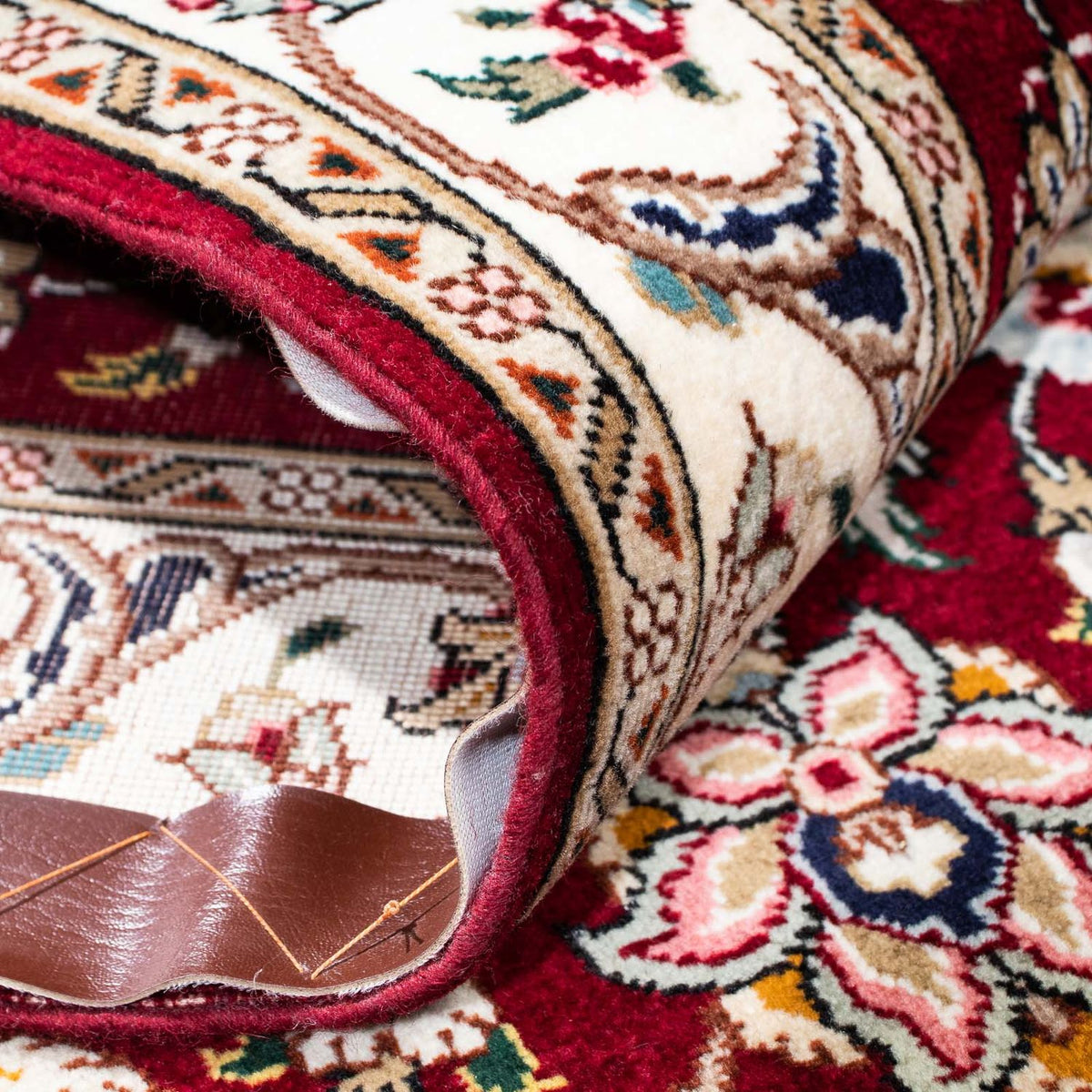 Runner Persisk matta - Tabriz - Royal - 205 x 88 cm - mörkröd