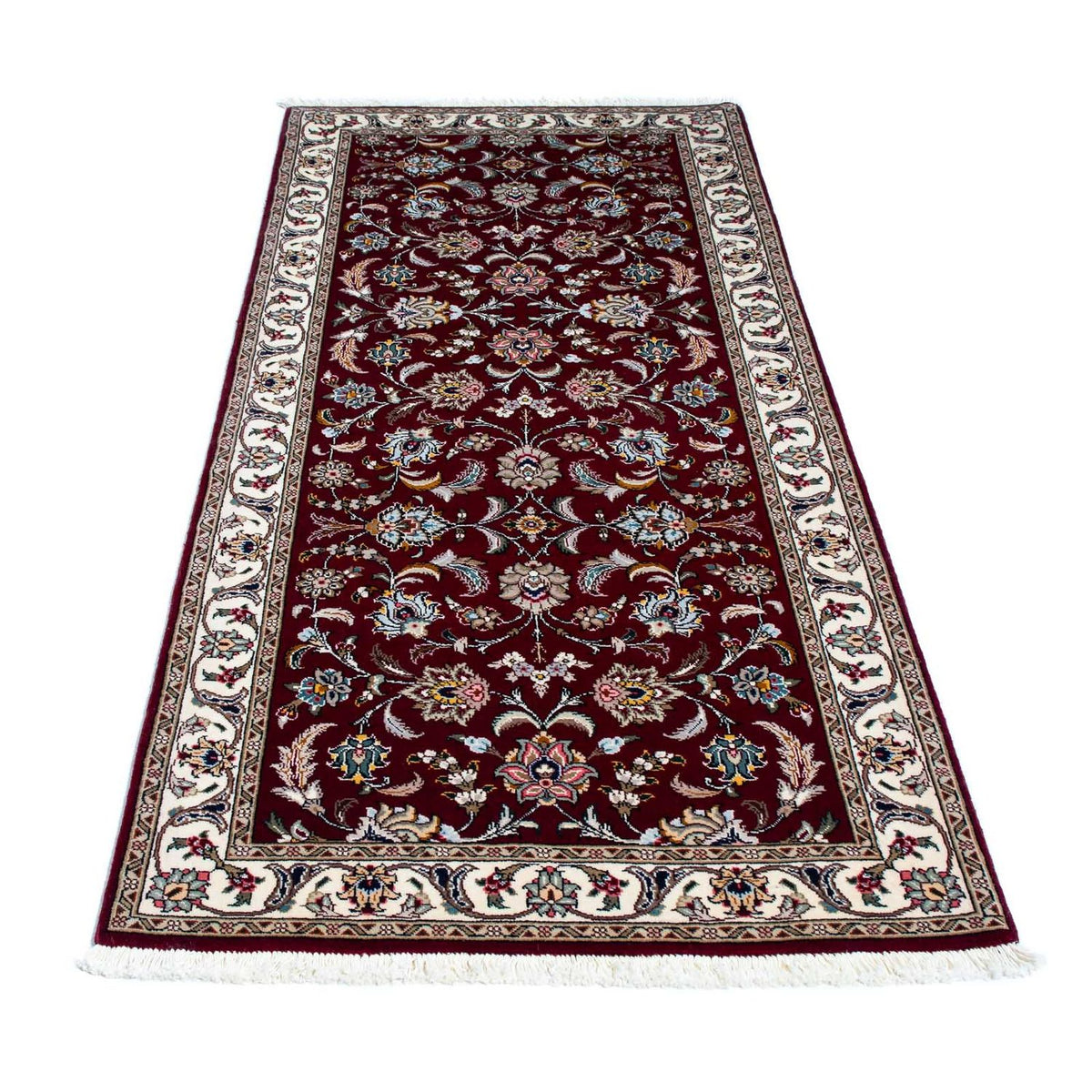 Runner Persisk matta - Tabriz - Royal - 205 x 88 cm - mörkröd