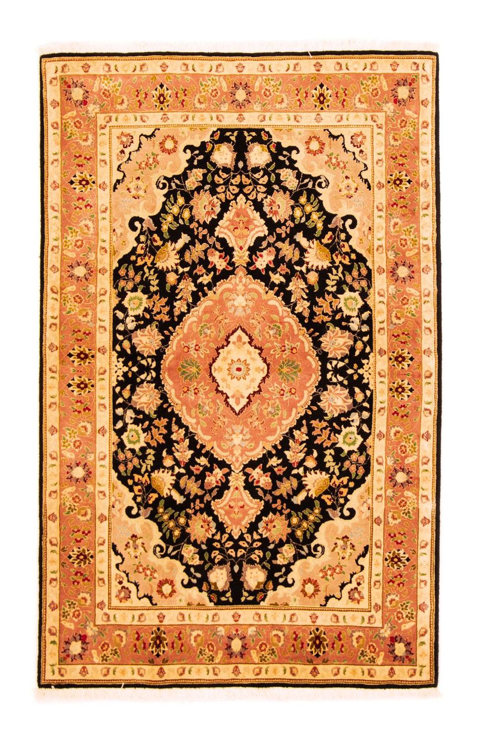 Persisk matta - Tabriz - Royal - 160 x 100 cm - svart
