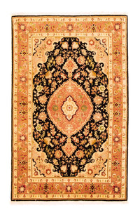 Persisk matta - Tabriz - Royal - 160 x 100 cm - svart