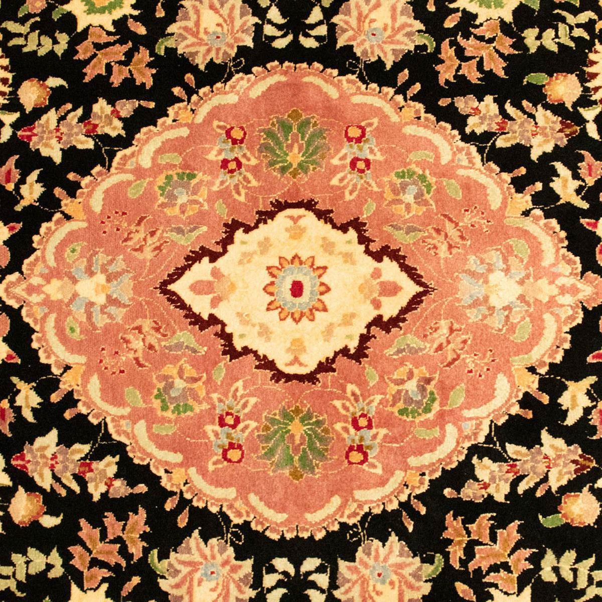 Persisk matta - Tabriz - Royal - 160 x 100 cm - svart