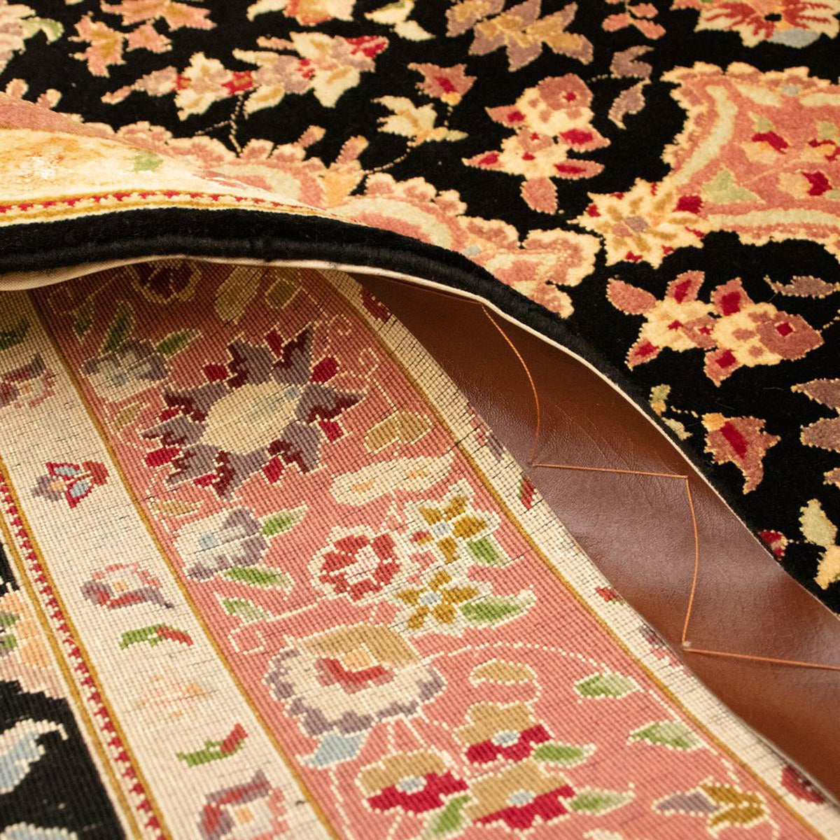 Persisk matta - Tabriz - Royal - 160 x 100 cm - svart