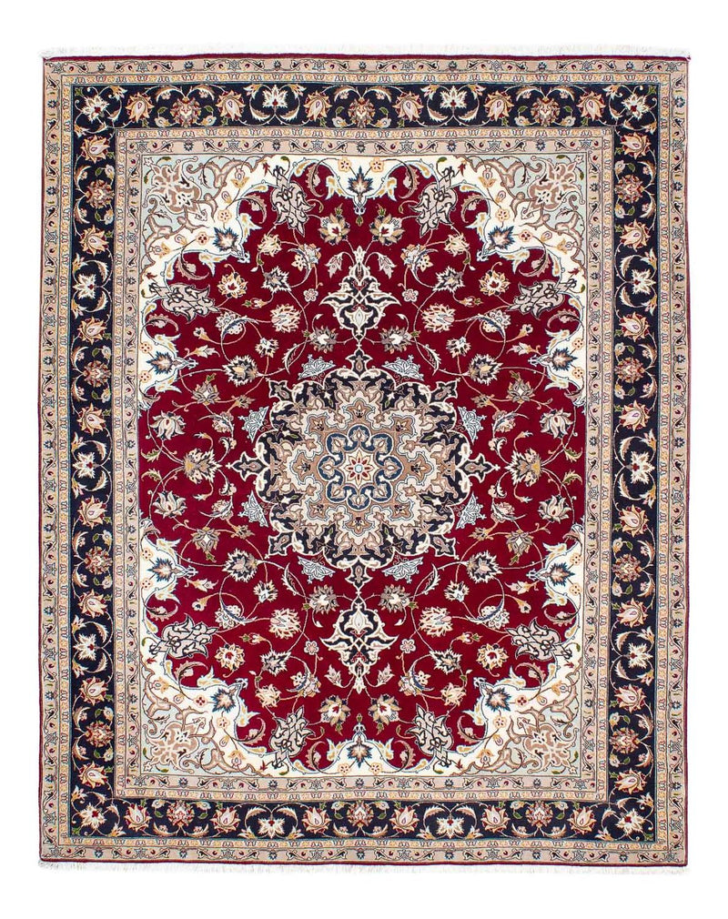 Persisk matta - Tabriz - Royal - 195 x 153 cm - mörkröd