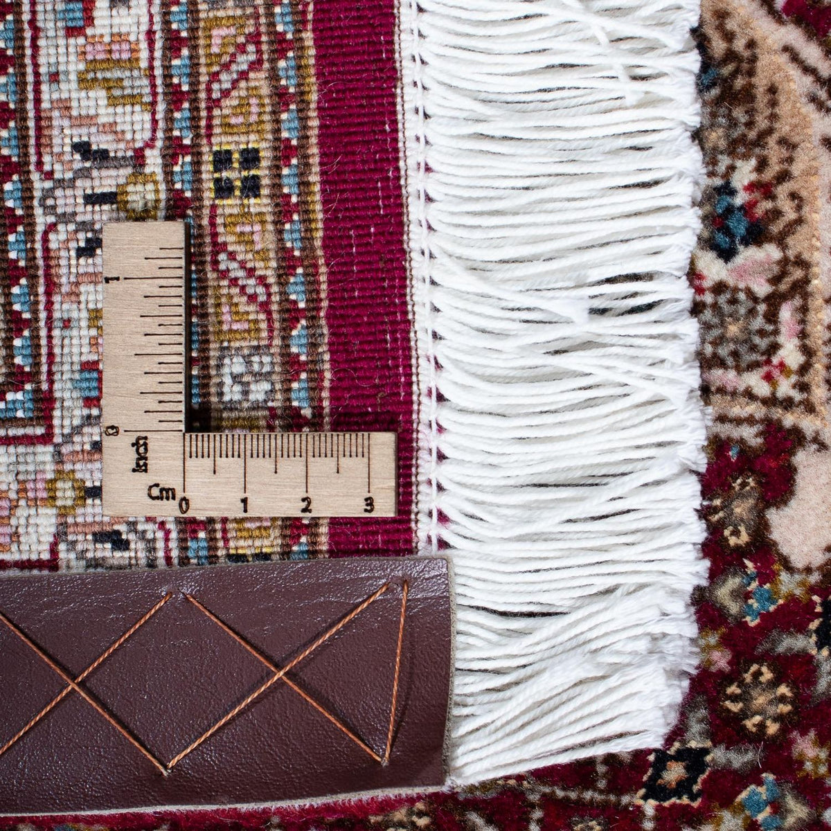 Persisk matta - Tabriz - 303 x 204 cm - mörkröd