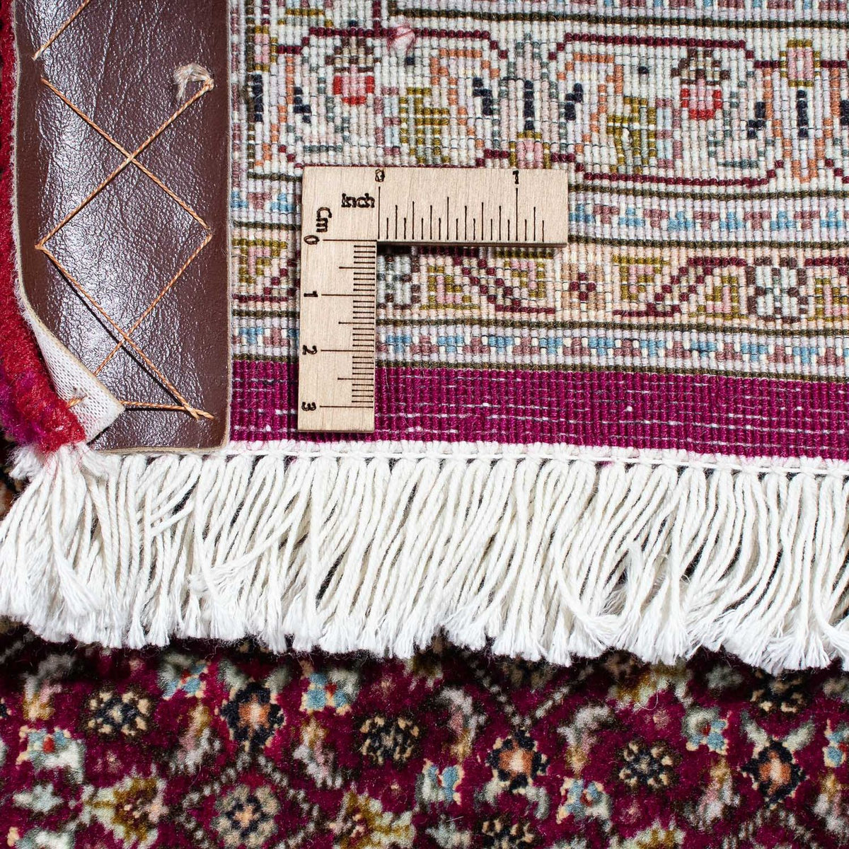 Persisk matta - Tabriz - 308 x 204 cm - mörkröd