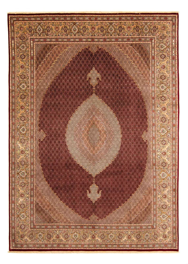 Persisk matta - Tabriz - 400 x 298 cm - mörkröd