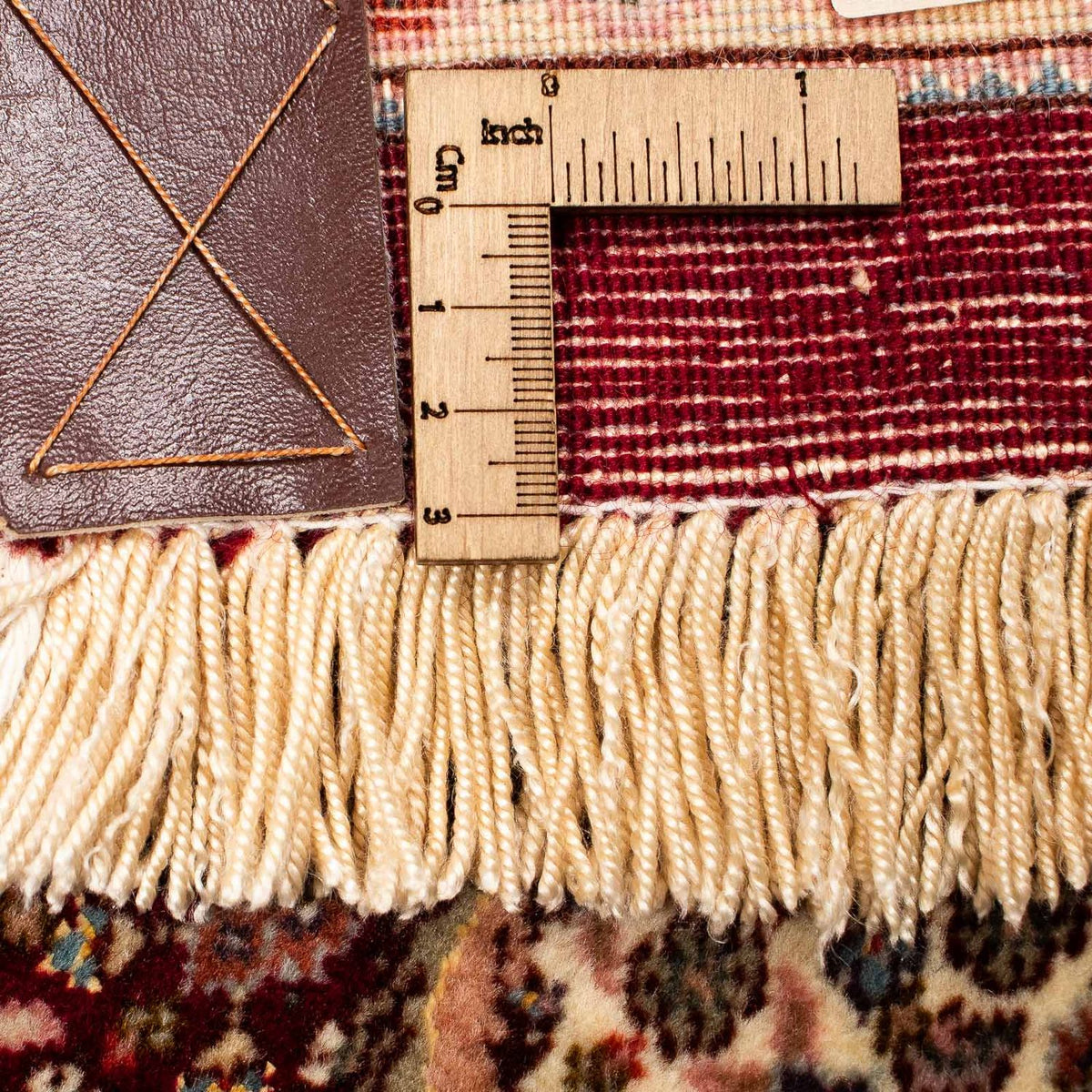 Persisk matta - Tabriz - 400 x 298 cm - mörkröd