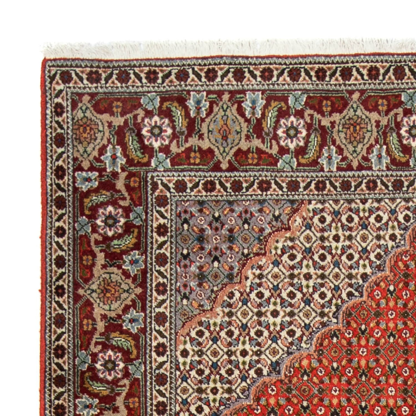 Persisk matta - Tabriz - 200 x 150 cm - mörkröd