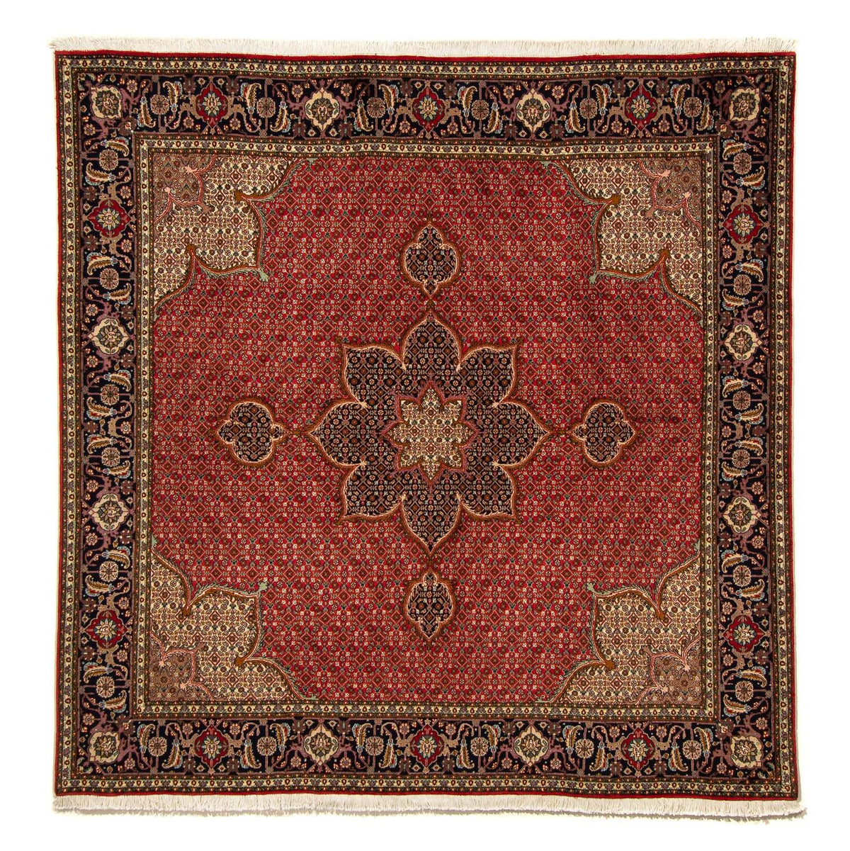 Persisk matta - Tabriz kvadrat  - 203 x 200 cm - röd