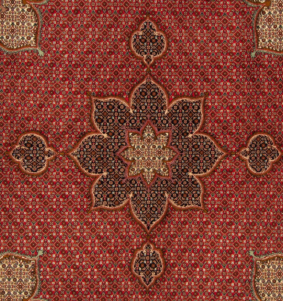 Persisk matta - Tabriz kvadrat  - 203 x 200 cm - röd