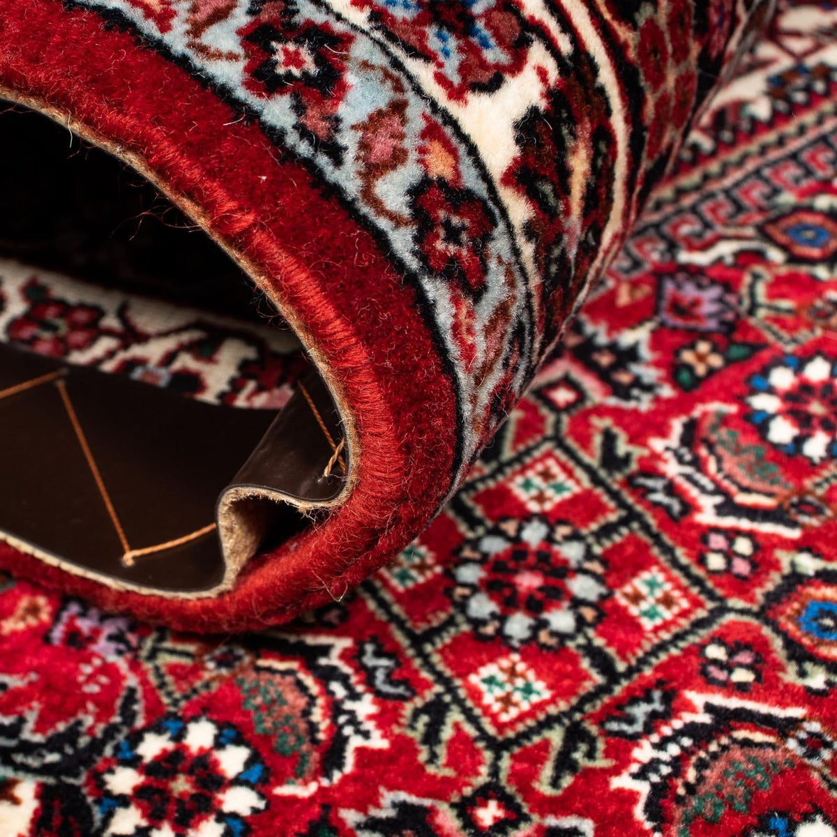 Persisk matta - Bijar - 257 x 204 cm - mörkröd