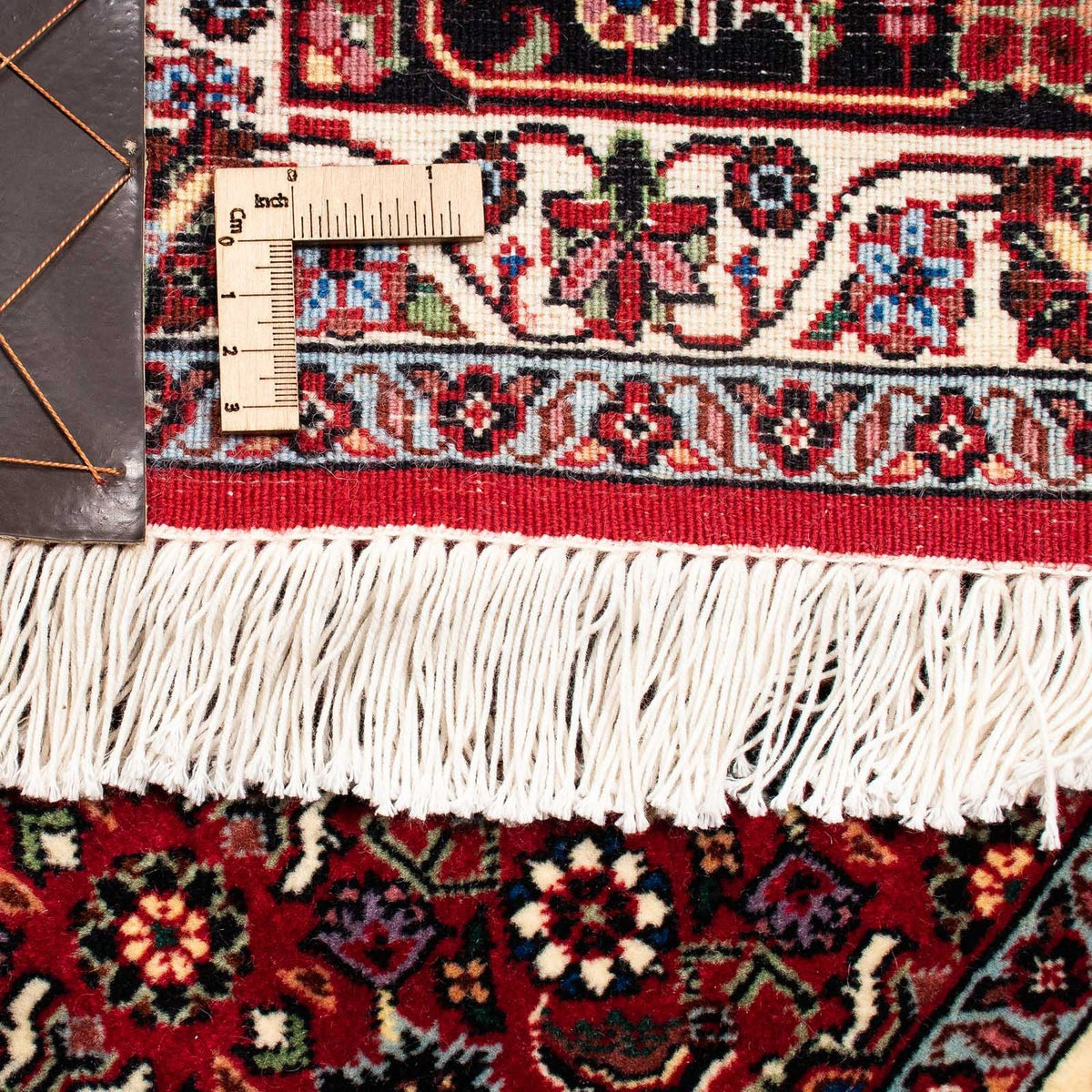 Persisk matta - Bijar - 257 x 204 cm - mörkröd