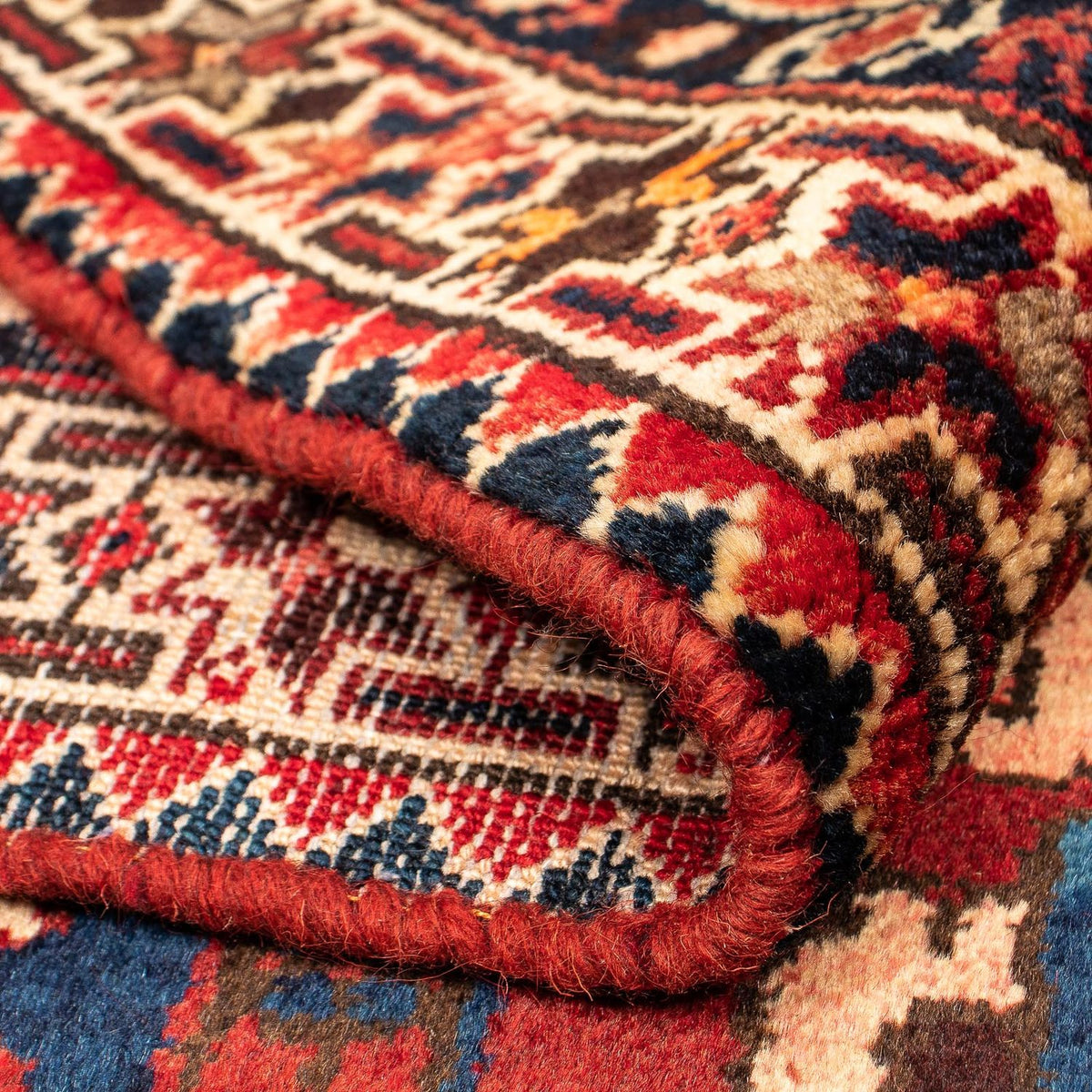 Persisk matta - Nomadic - 374 x 305 cm - flerfärgad