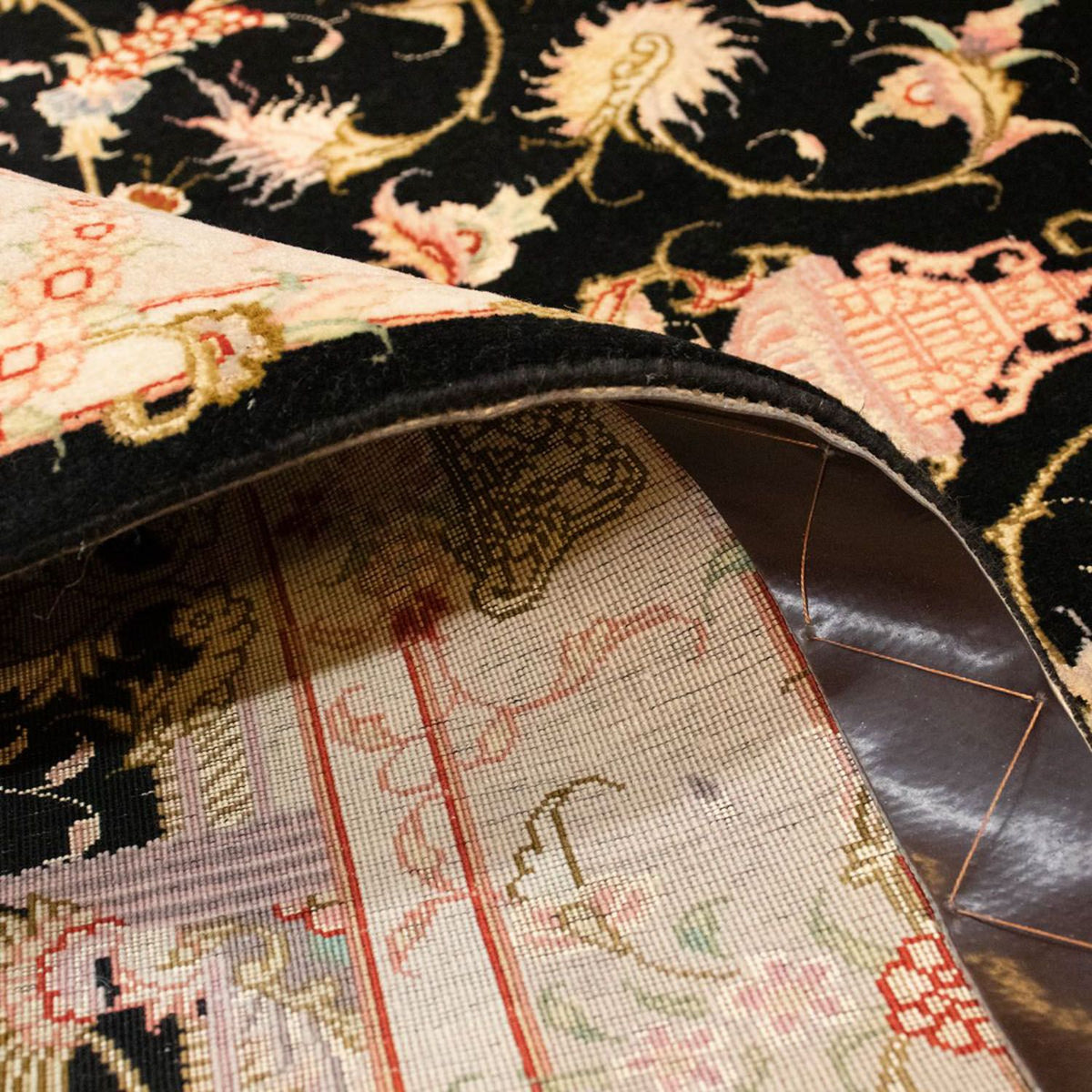 Persisk matta - Tabriz - Royal - 152 x 101 cm - svart