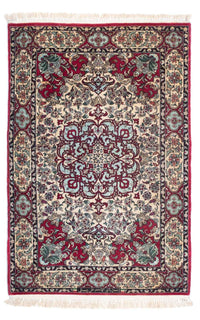 Persisk matta - Isfahan - Premium - 124 x 83 cm - mörkröd