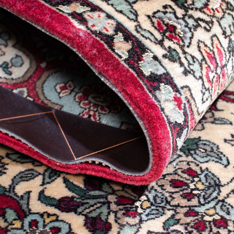 Persisk matta - Isfahan - Premium - 124 x 83 cm - mörkröd