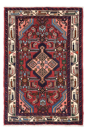 Persisk matta - Nomadic - 125 x 80 cm - mörkröd