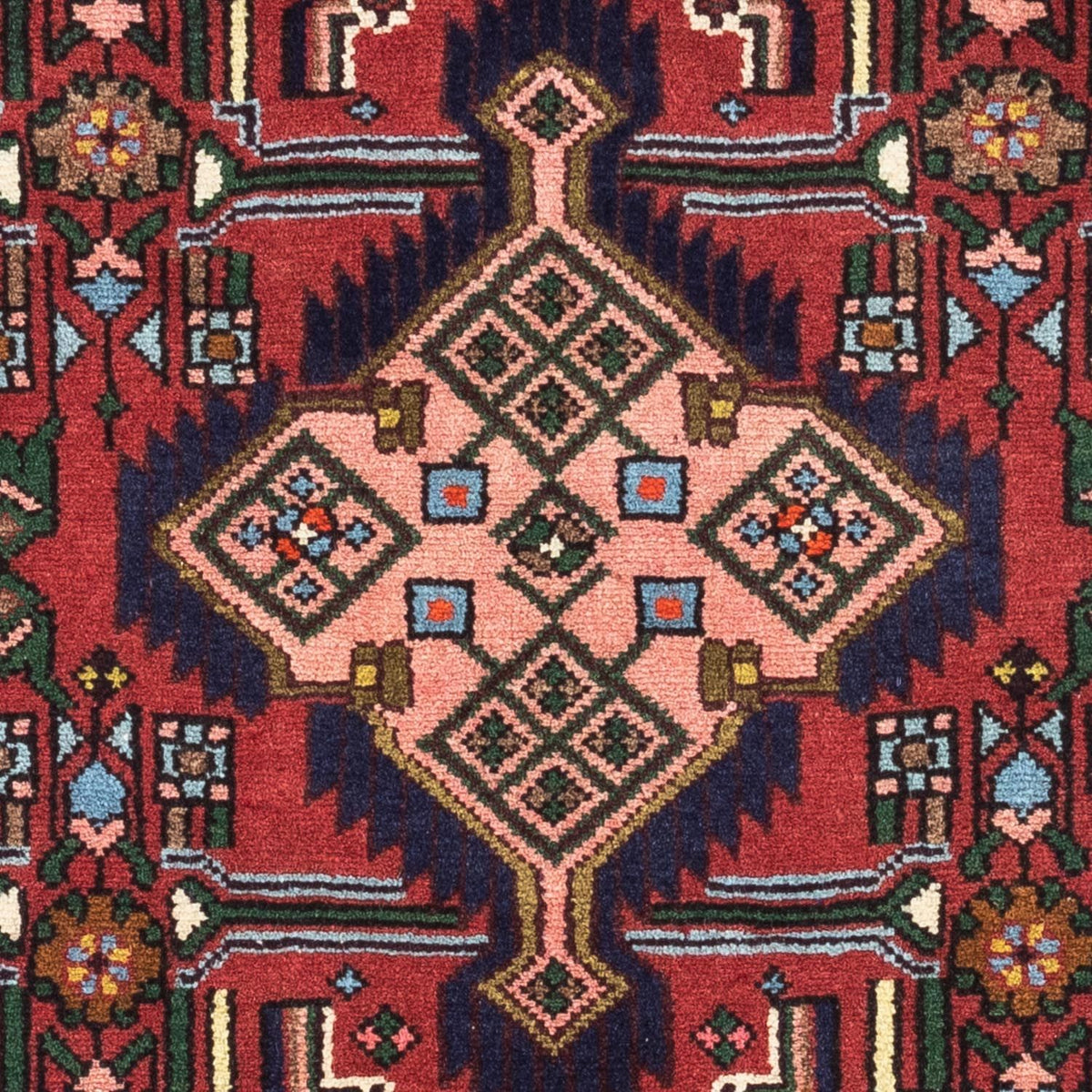 Persisk matta - Nomadic - 125 x 80 cm - mörkröd