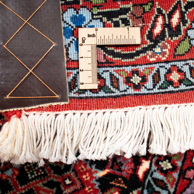 Persisk matta - Bijar - 251 x 203 cm - mörkröd