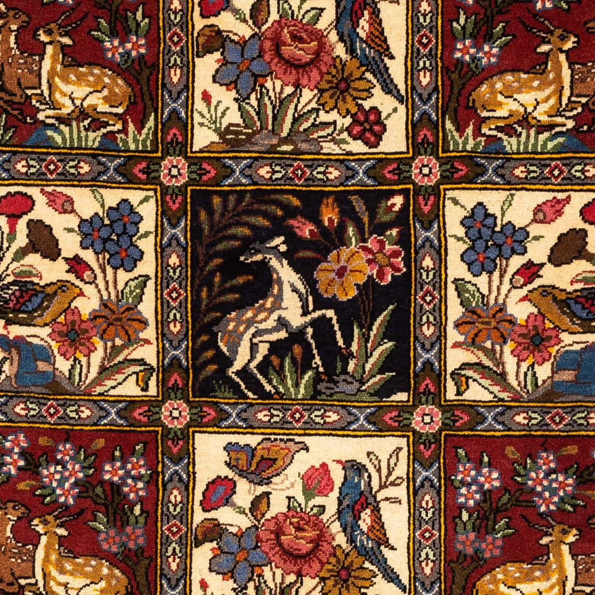 Persisk matta - Nomadic - 162 x 107 cm - mörkröd