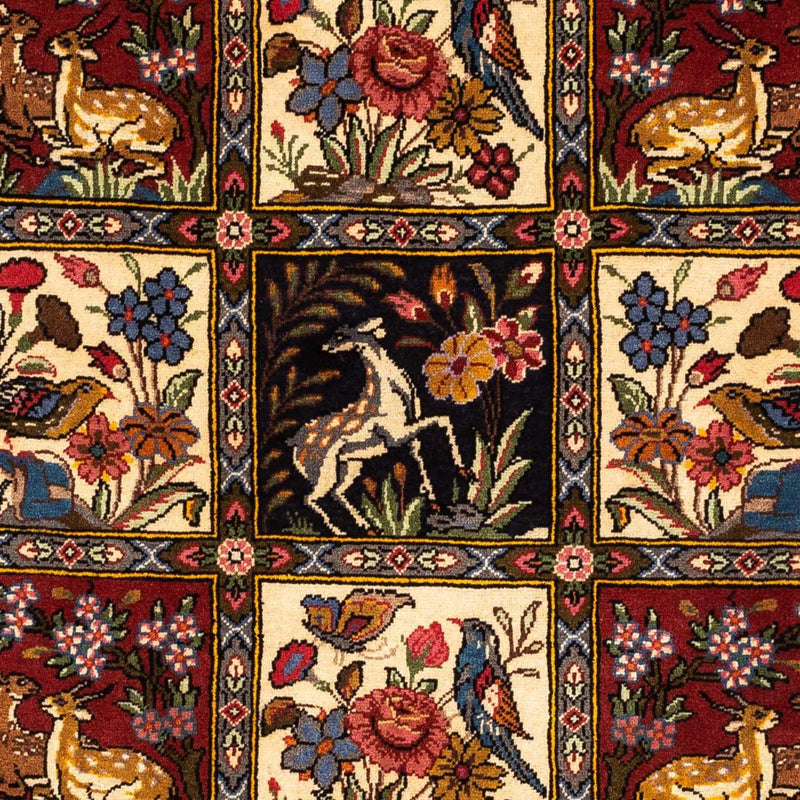 Persisk matta - Nomadic - 162 x 107 cm - mörkröd