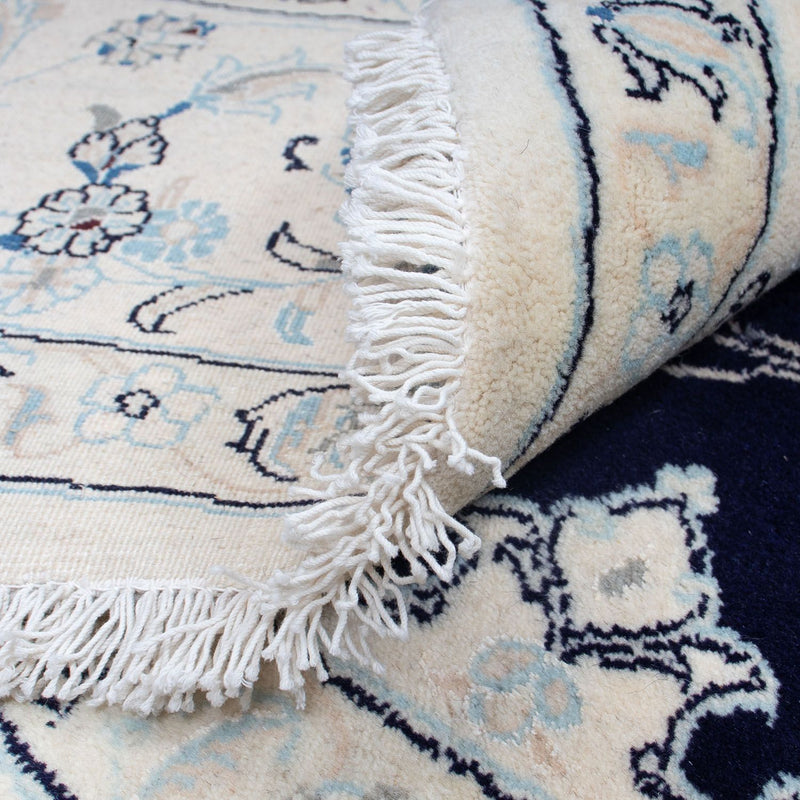 Persisk matta - Nain runt  - 300 x 300 cm - mörkblå