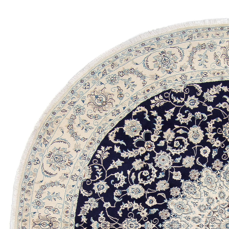 Persisk matta - Nain runt  - 295 x 295 cm - mörkblå