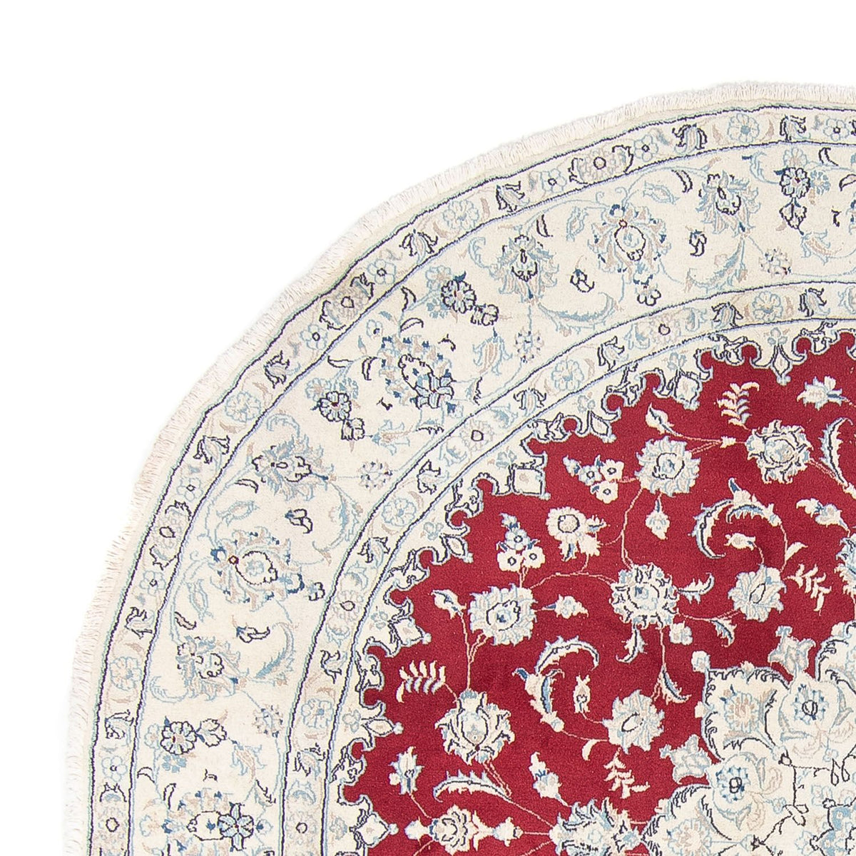 Persisk matta - Nain - Royal runt  - 90 x 60 cm - röd