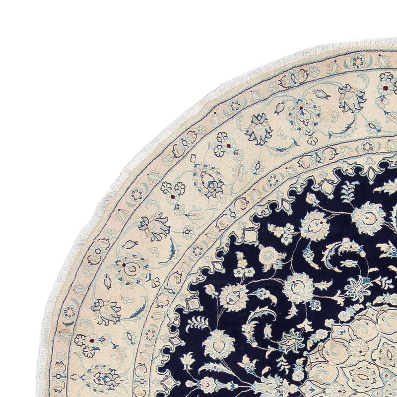 Persisk matta - Nain runt  - 295 x 295 cm - mörkblå
