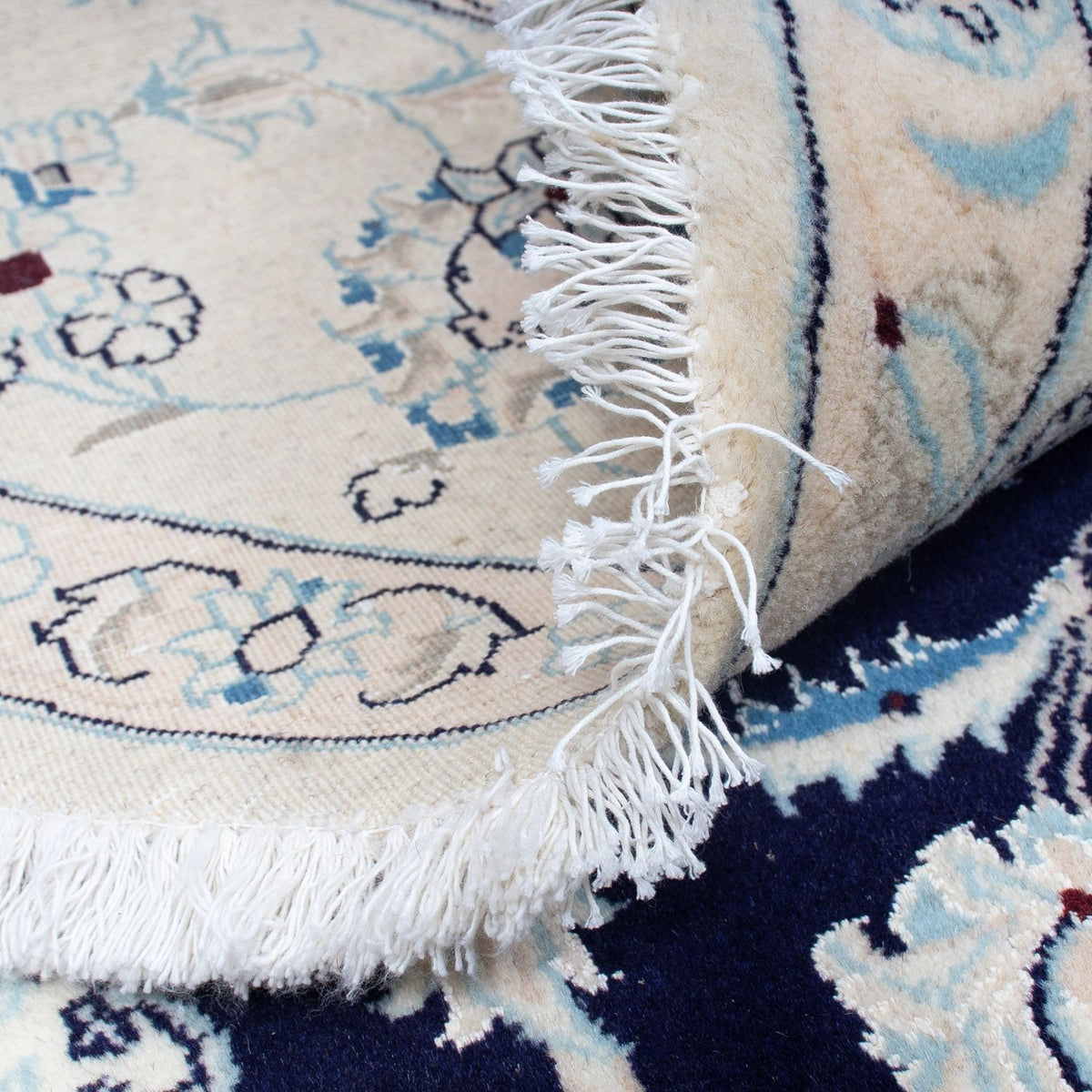 Persisk matta - Nain runt  - 295 x 295 cm - mörkblå