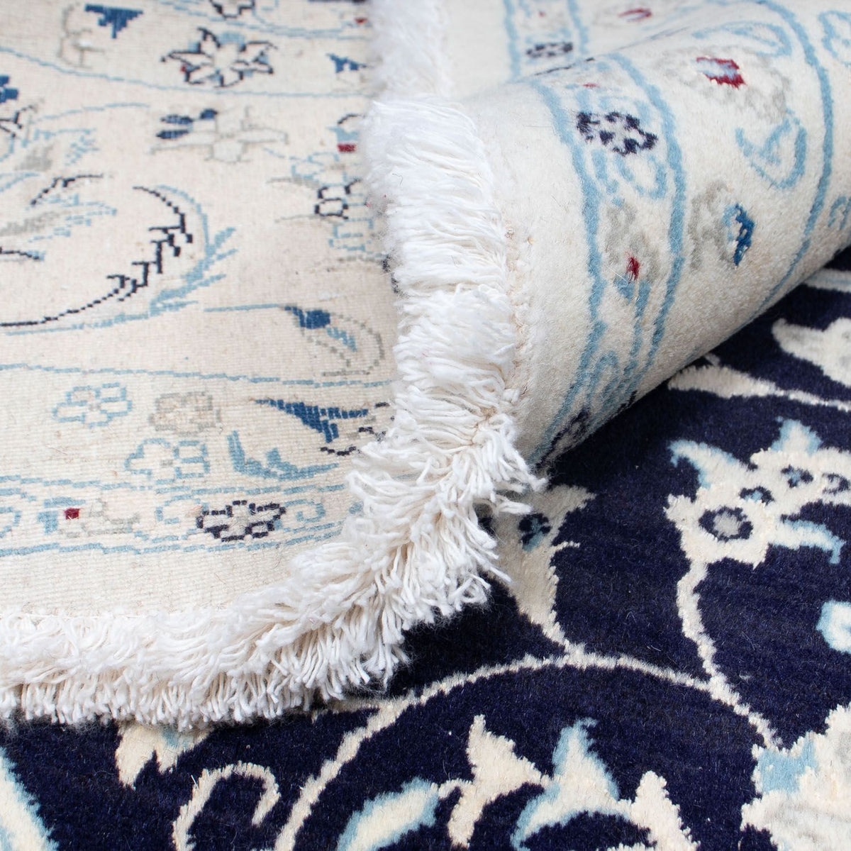 Persisk matta - Nain runt  - 300 x 300 cm - mörkblå